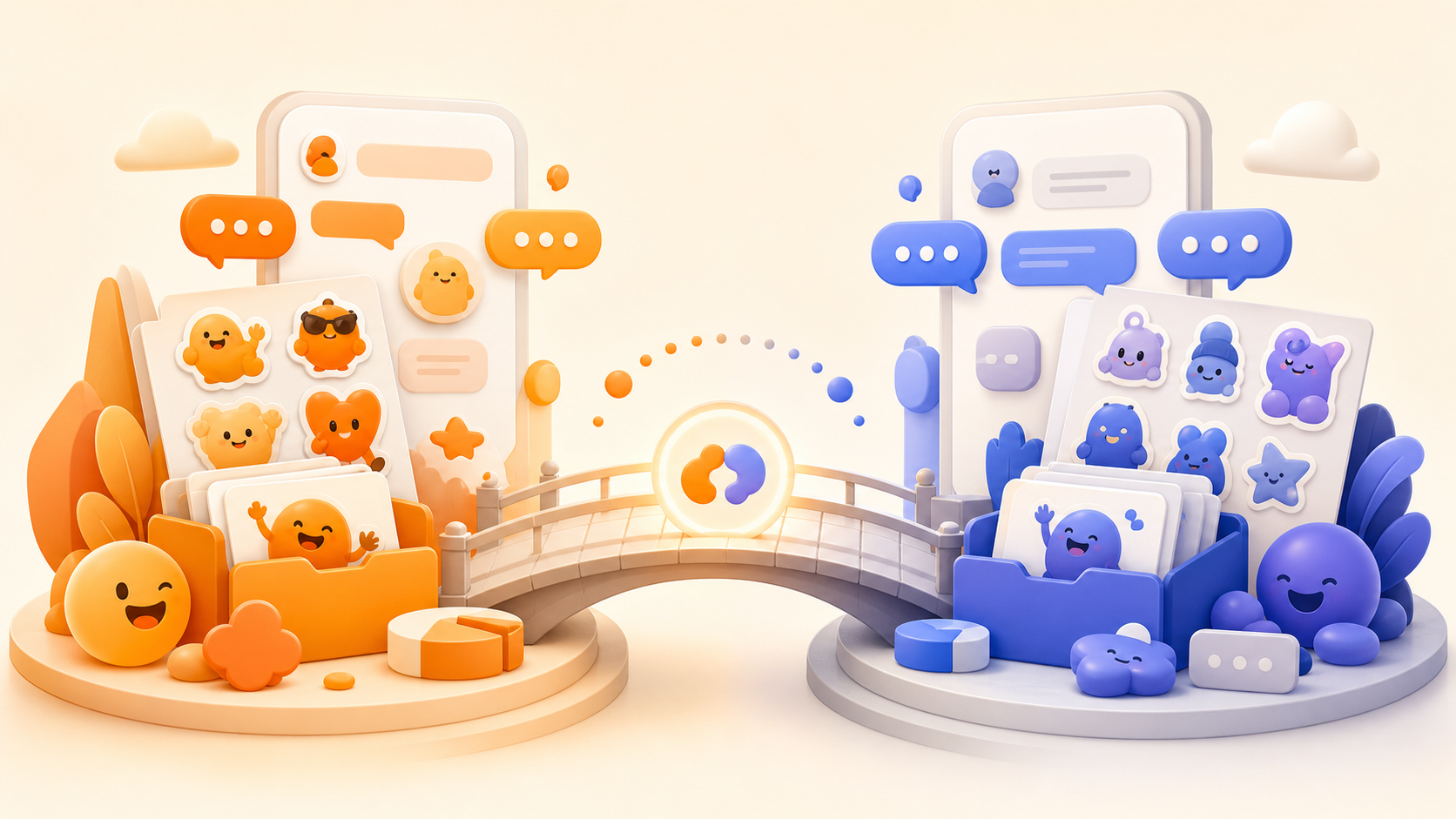 Иллюстрация: Стикеры MAX и Telegram — в чём разница